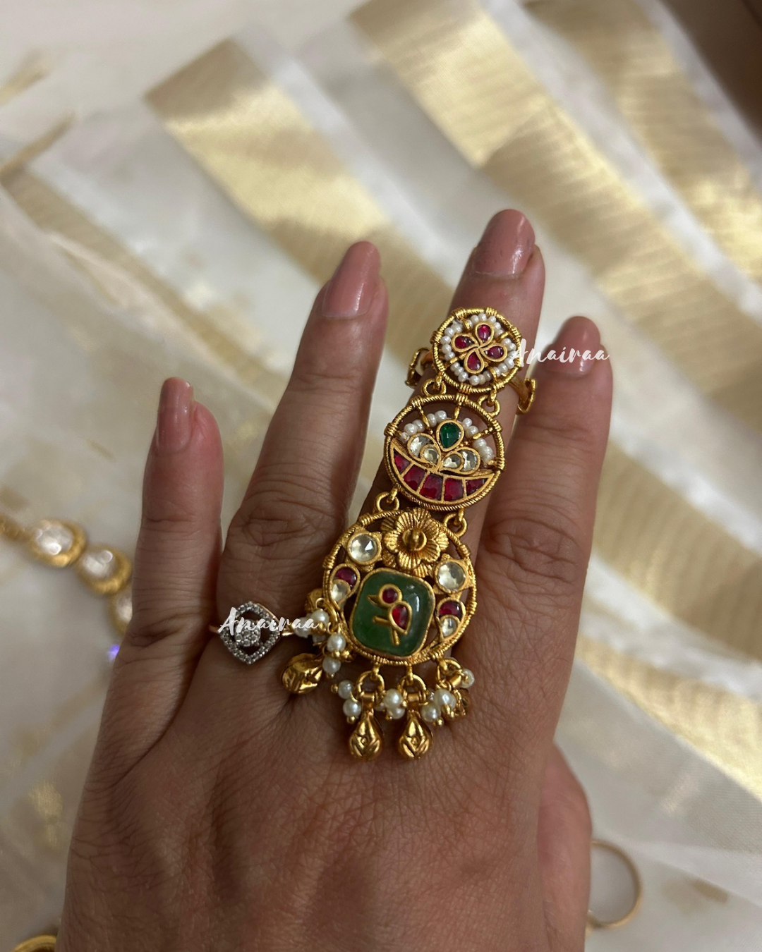Heritage kundan ring