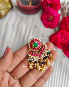 Kundan hair brooch