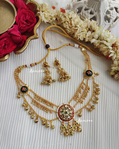 Divya paachi kundan choker set