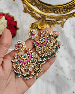Chitra paachi kundan earrings