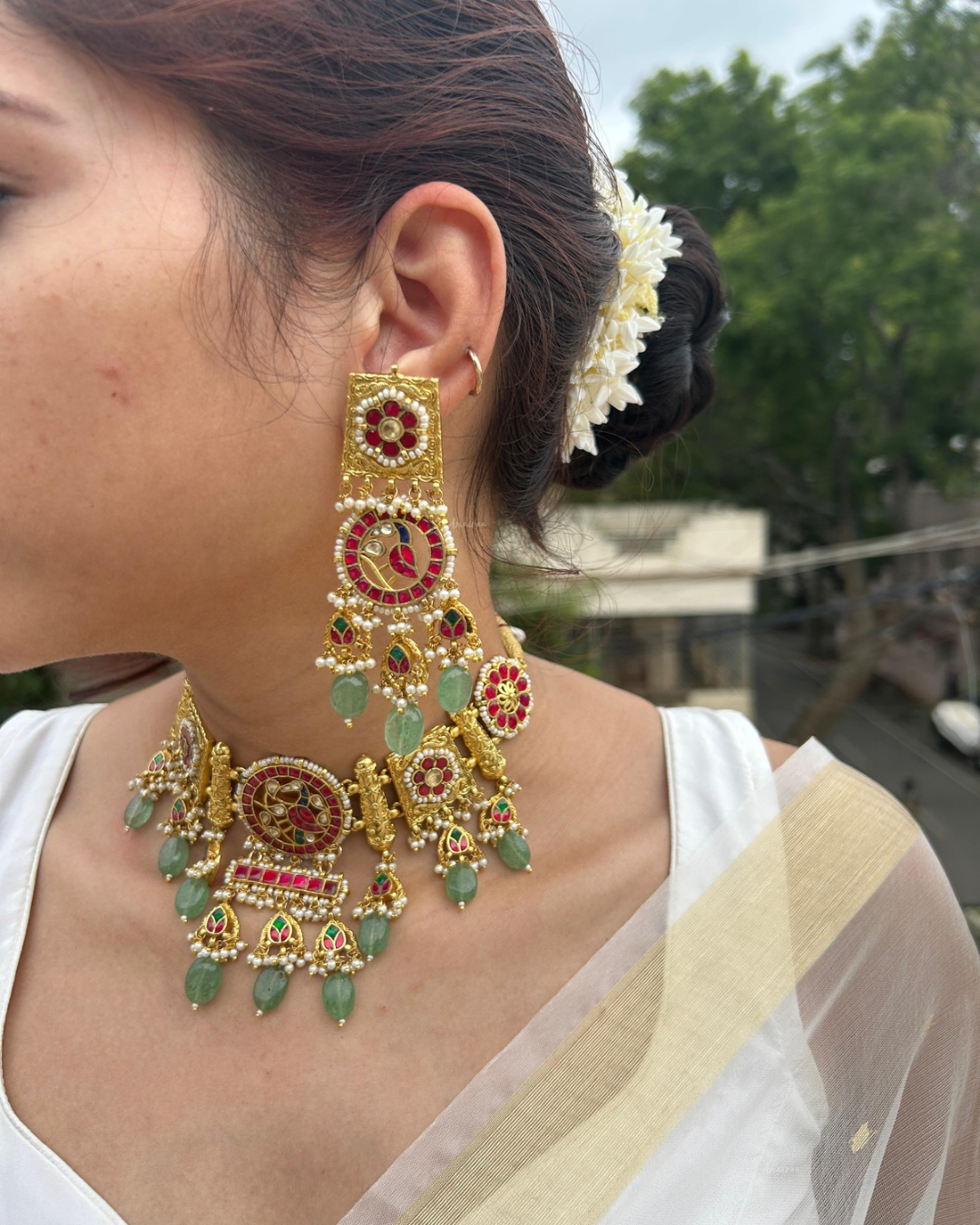 Paachi kundan choker set