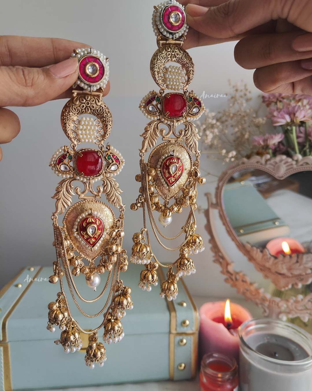 Kashmiri ghungroo earrings