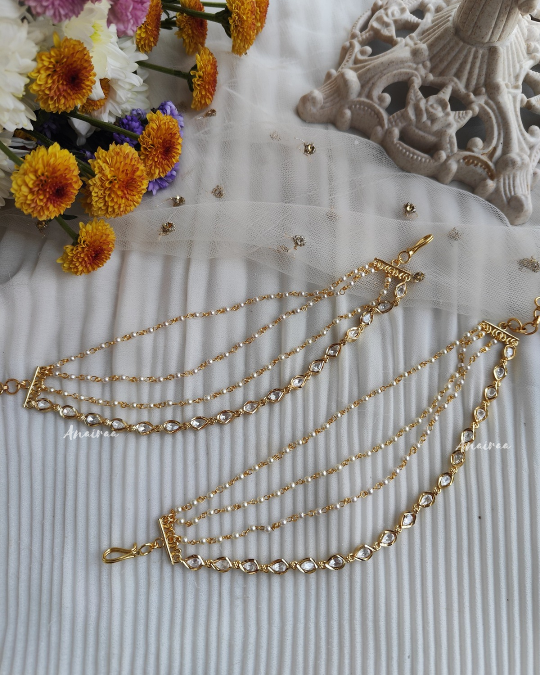 Moissanite earchains