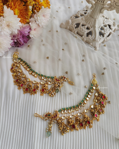 Paachi kundan earchains