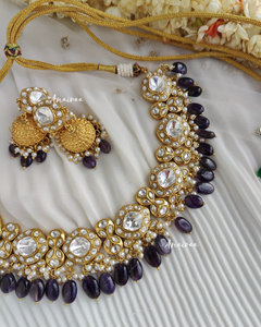 Purple polki set