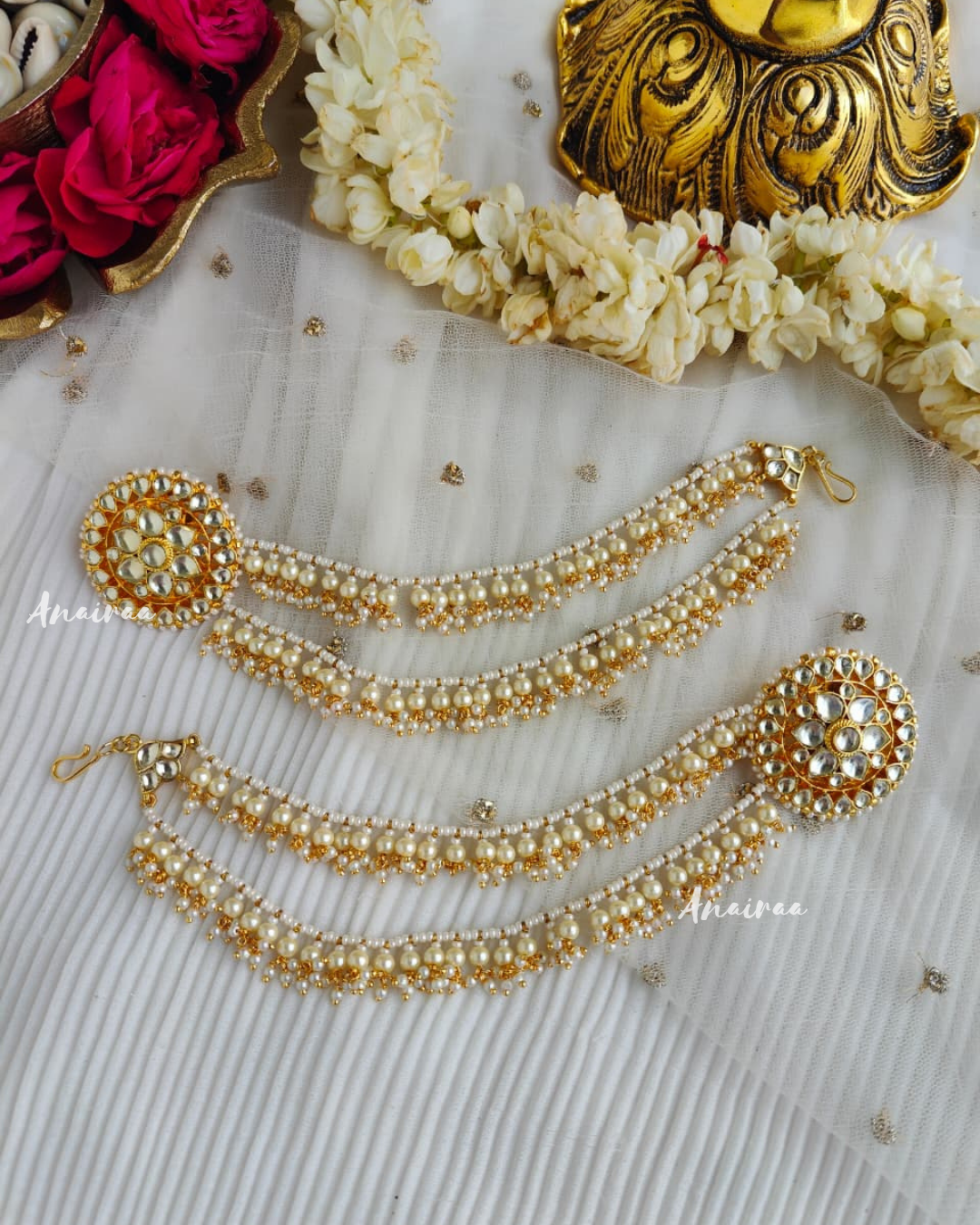 Paachi kundan studs