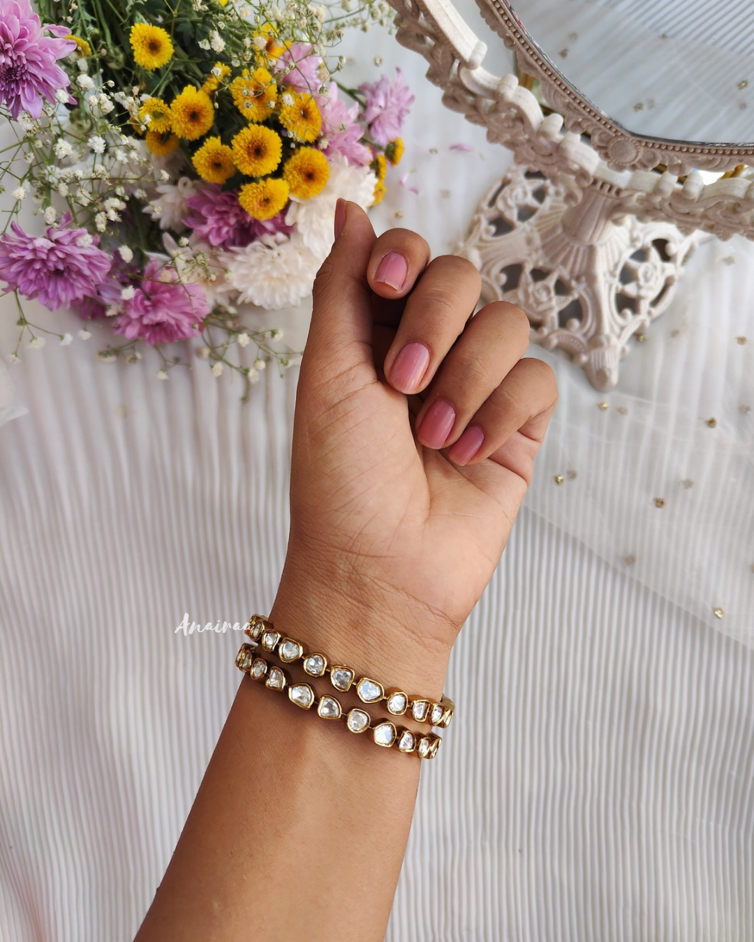 Moissanite non openable bangles(2.6)