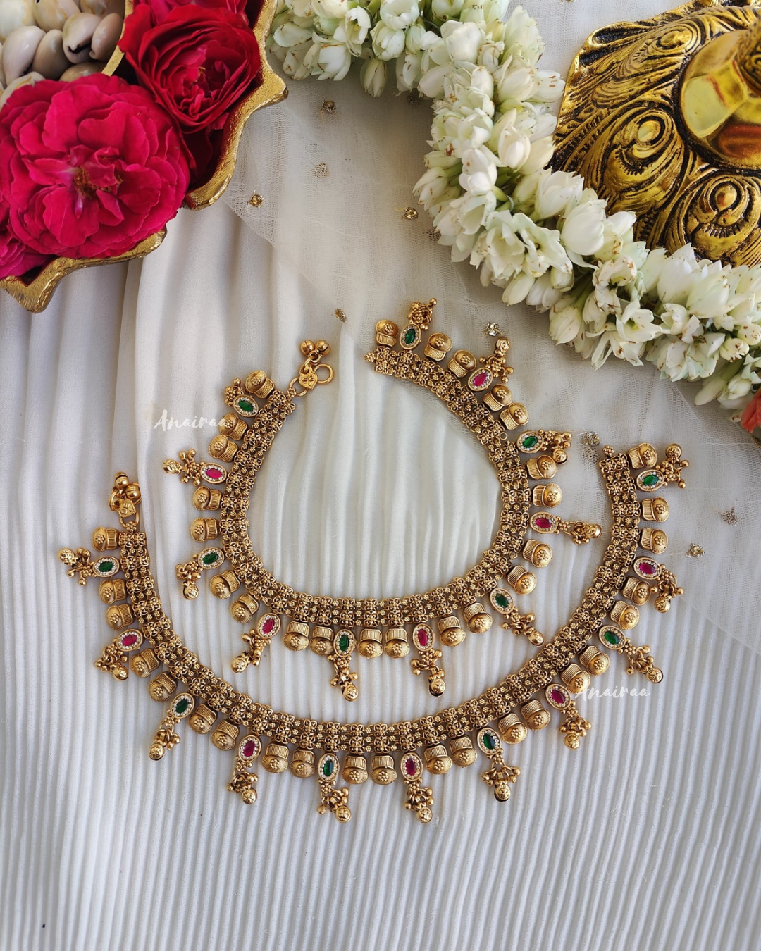 Antique kundan anklet \payal