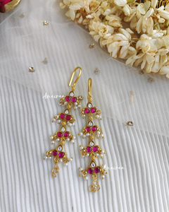 Jadau ruby earchains