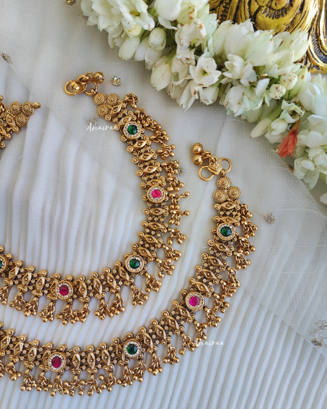 Antique kundan anklet\payal