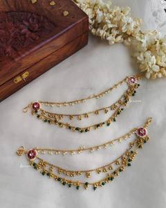 Paachi kundan earchains