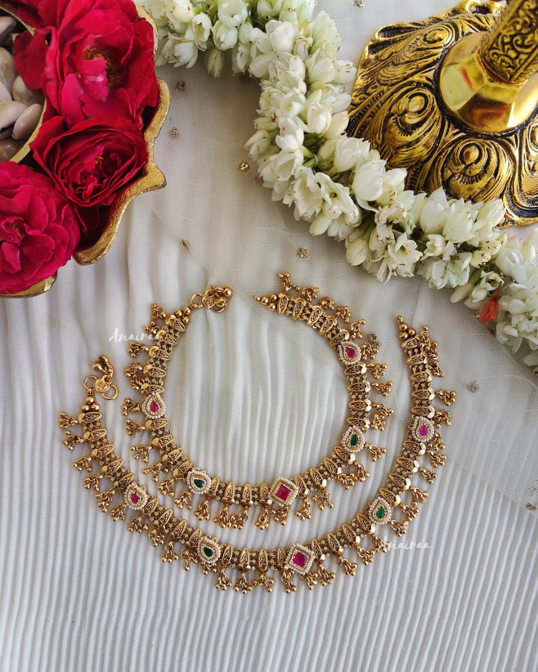 Antique kundan anklet\payal