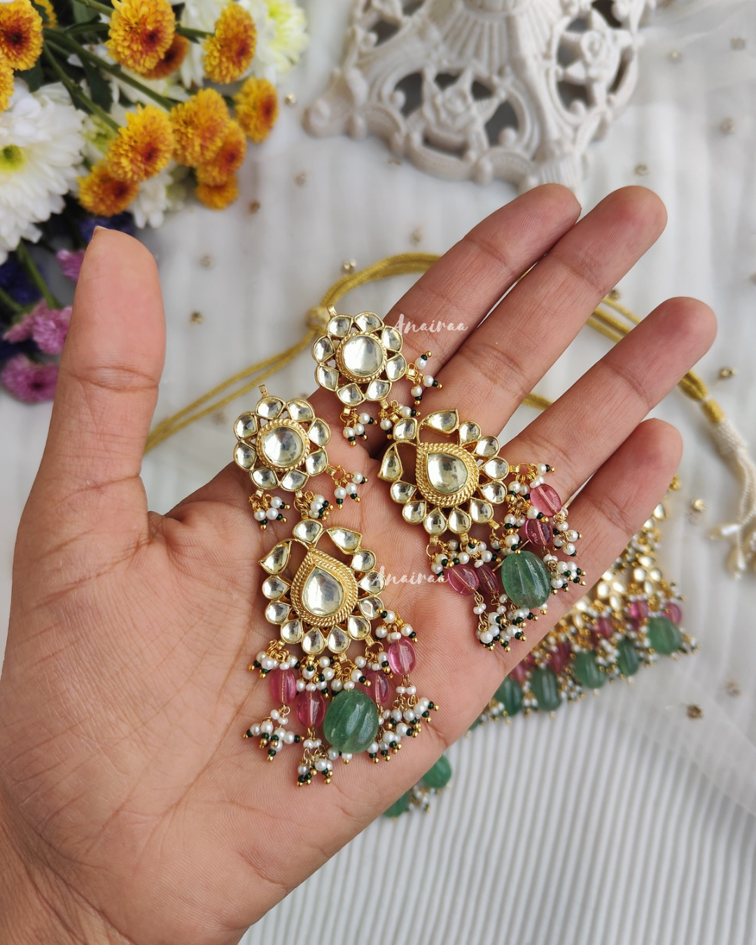 Paachi kundan bridal set