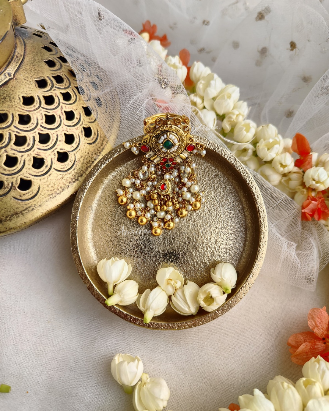 Heritage Paachi kundan ring