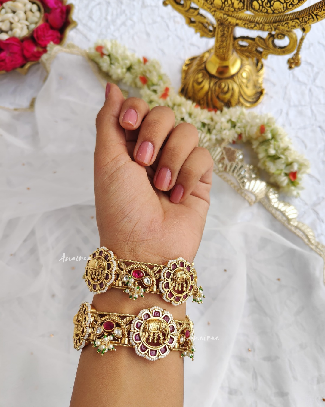 Elephant Antique openable bangles