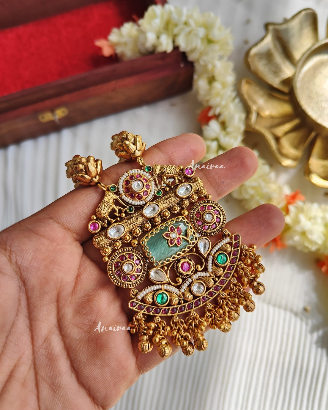 Antique long necklace set
