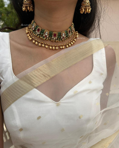 Antique necklace with Jhumkas