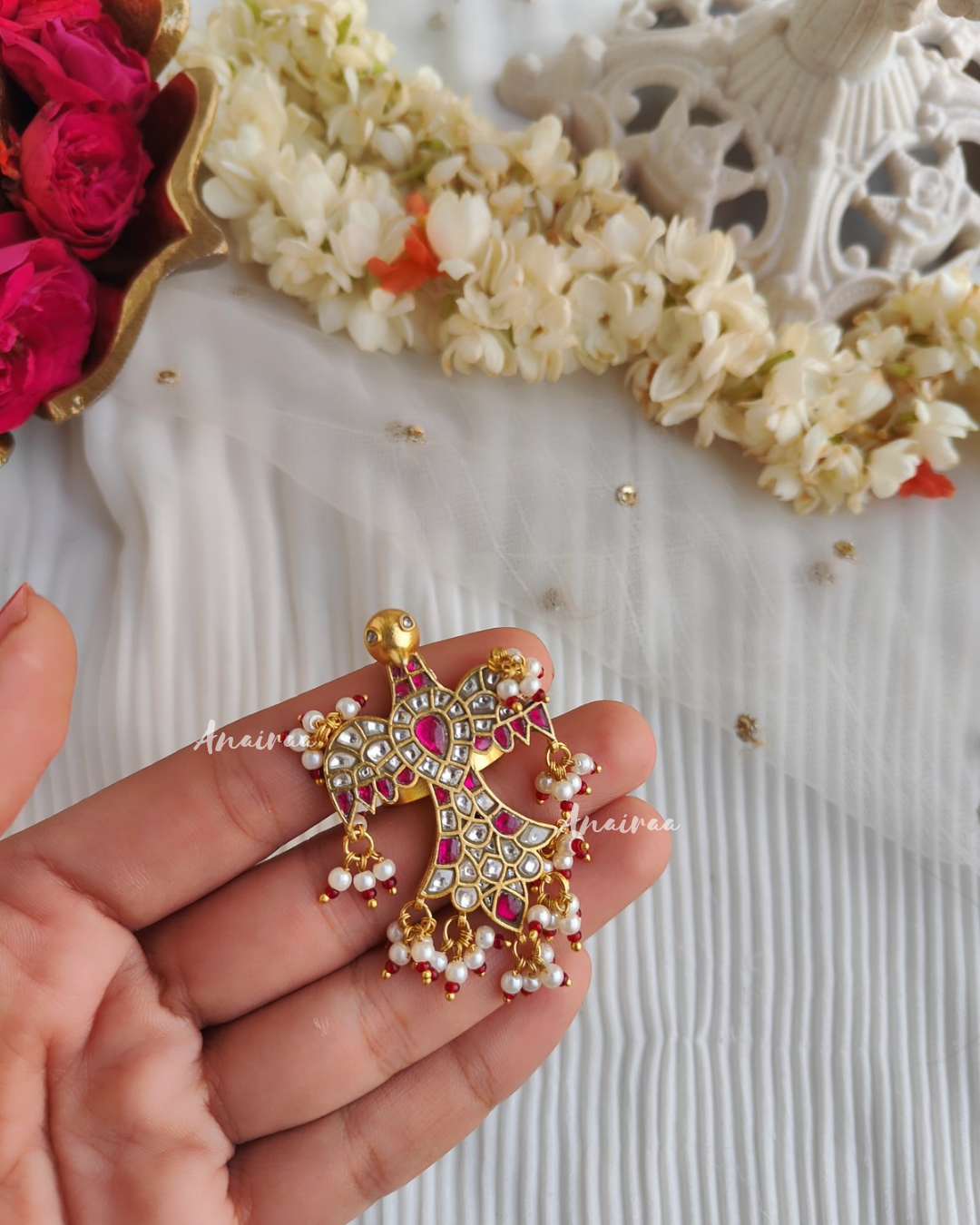 Jadau kundan ring