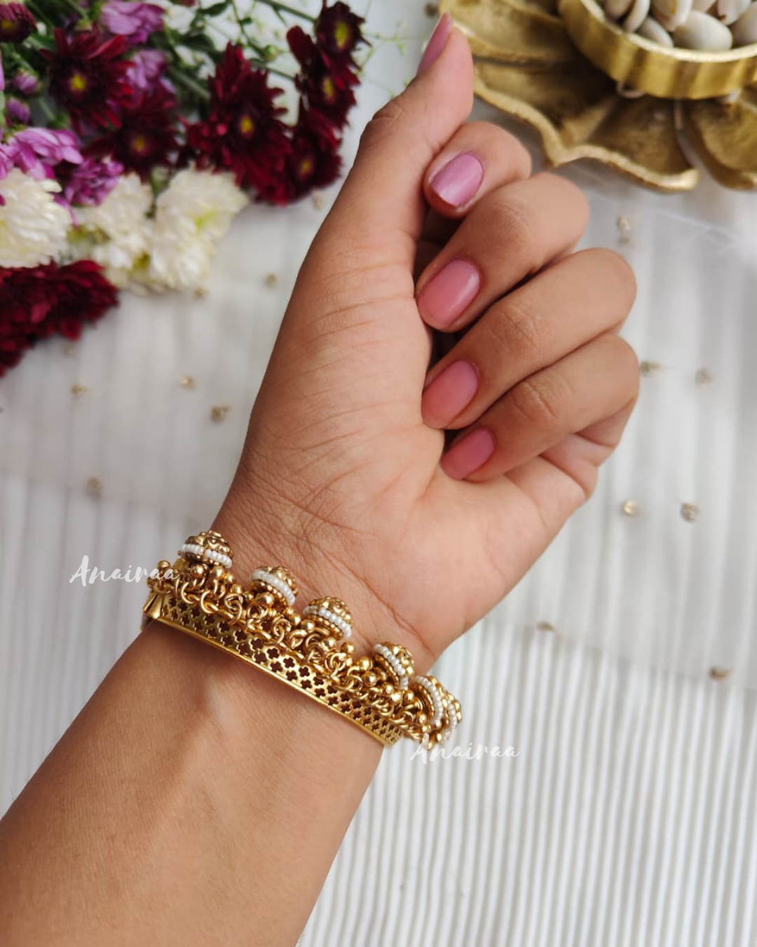 Antique jhumka bangles