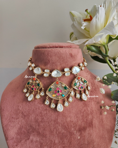 Kadi kundan necklace set