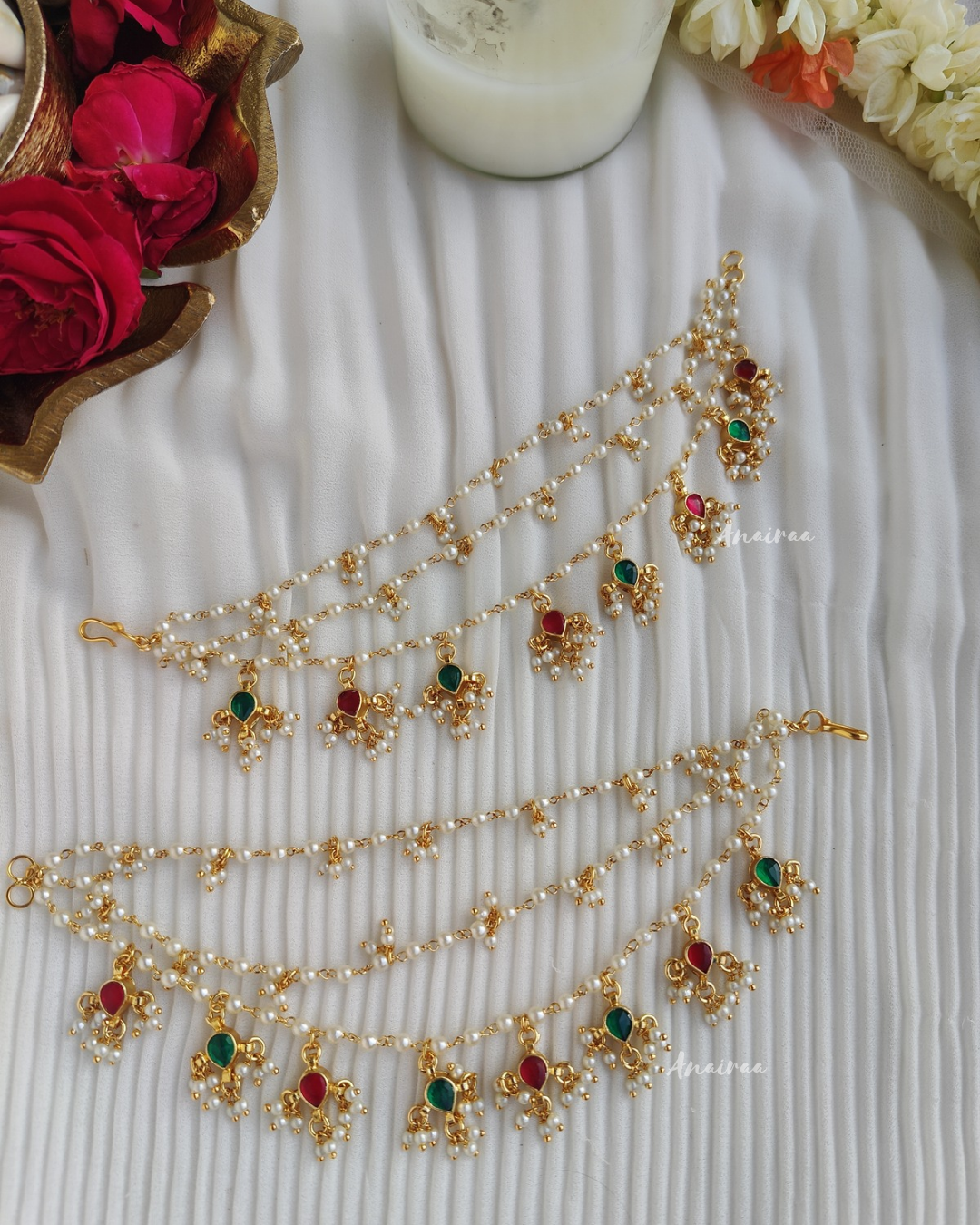 Kundan earchains
