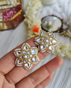 Jadau floral studs