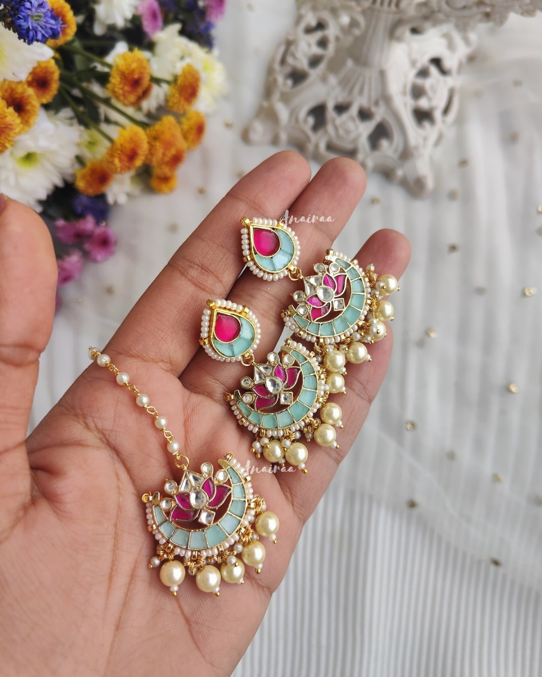 Lotus maangtikka set