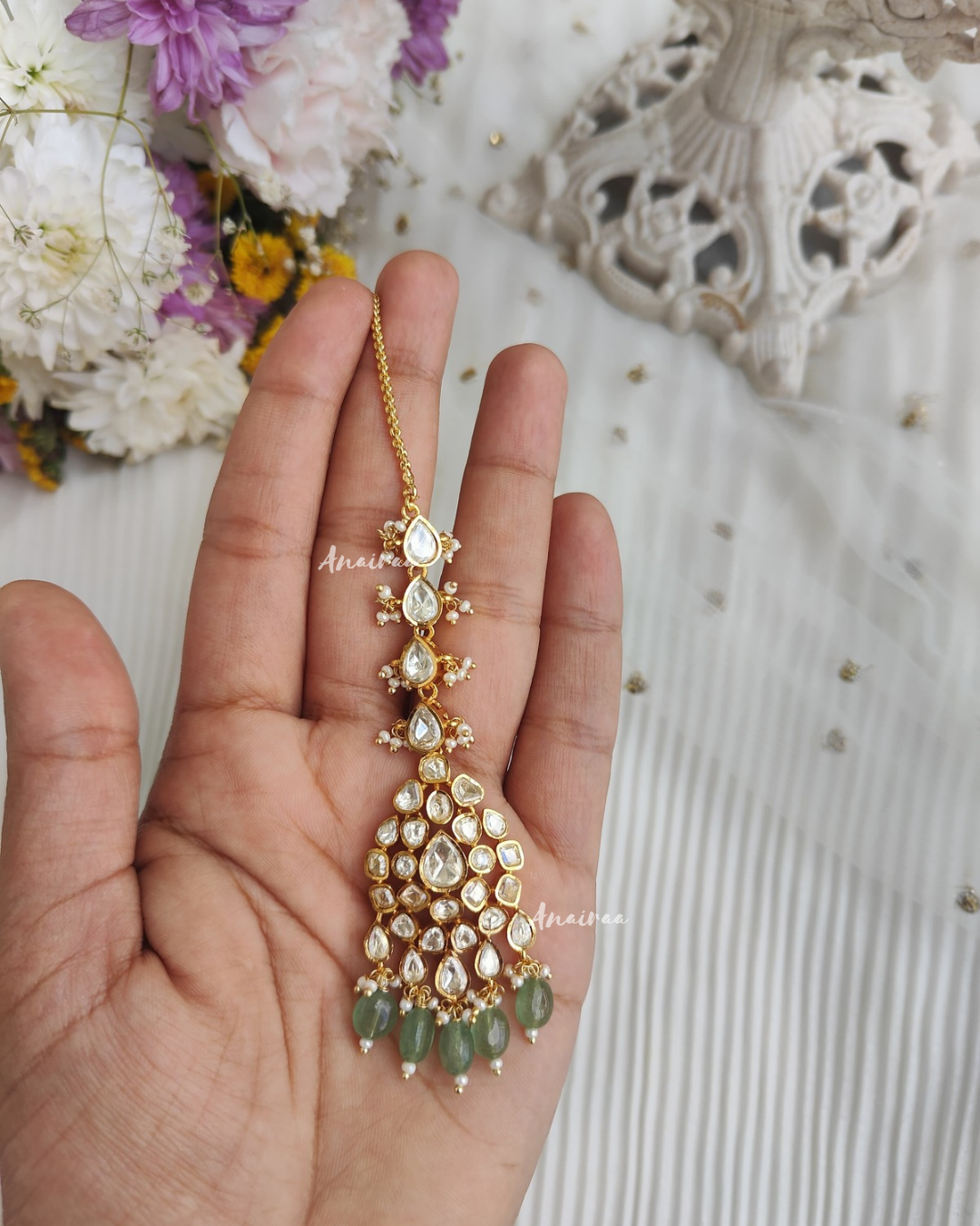 Moissanite Sage maangtikka