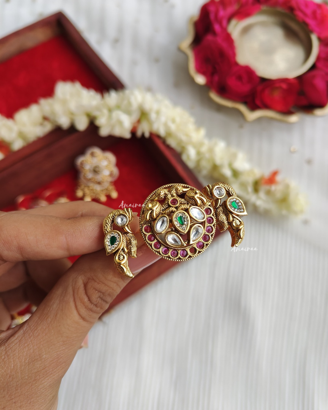 Antique Kundan ring(dispatch time 1 week)