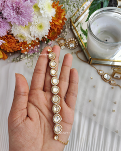 Moissanite polki bracelet