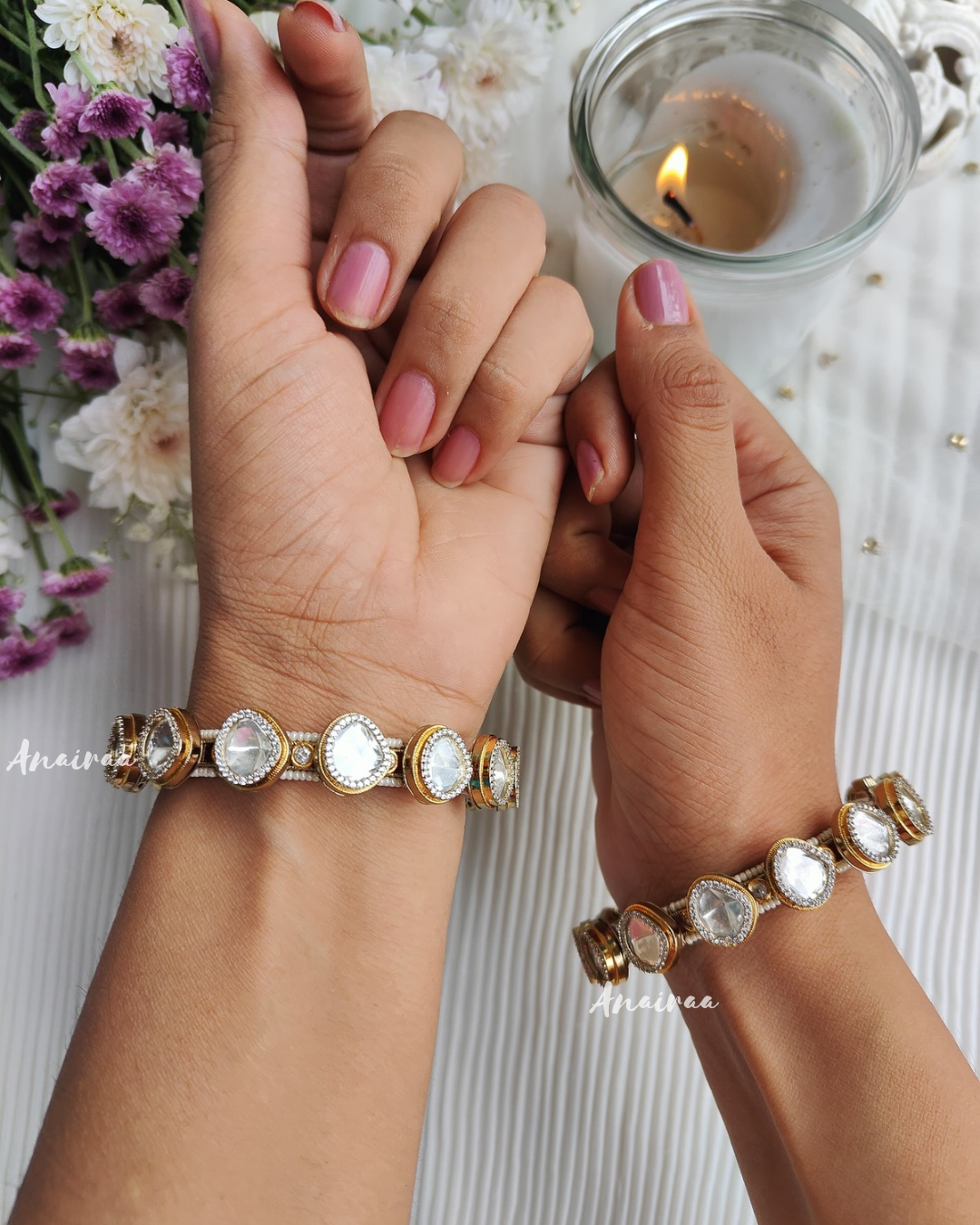Moissanite openable bangles