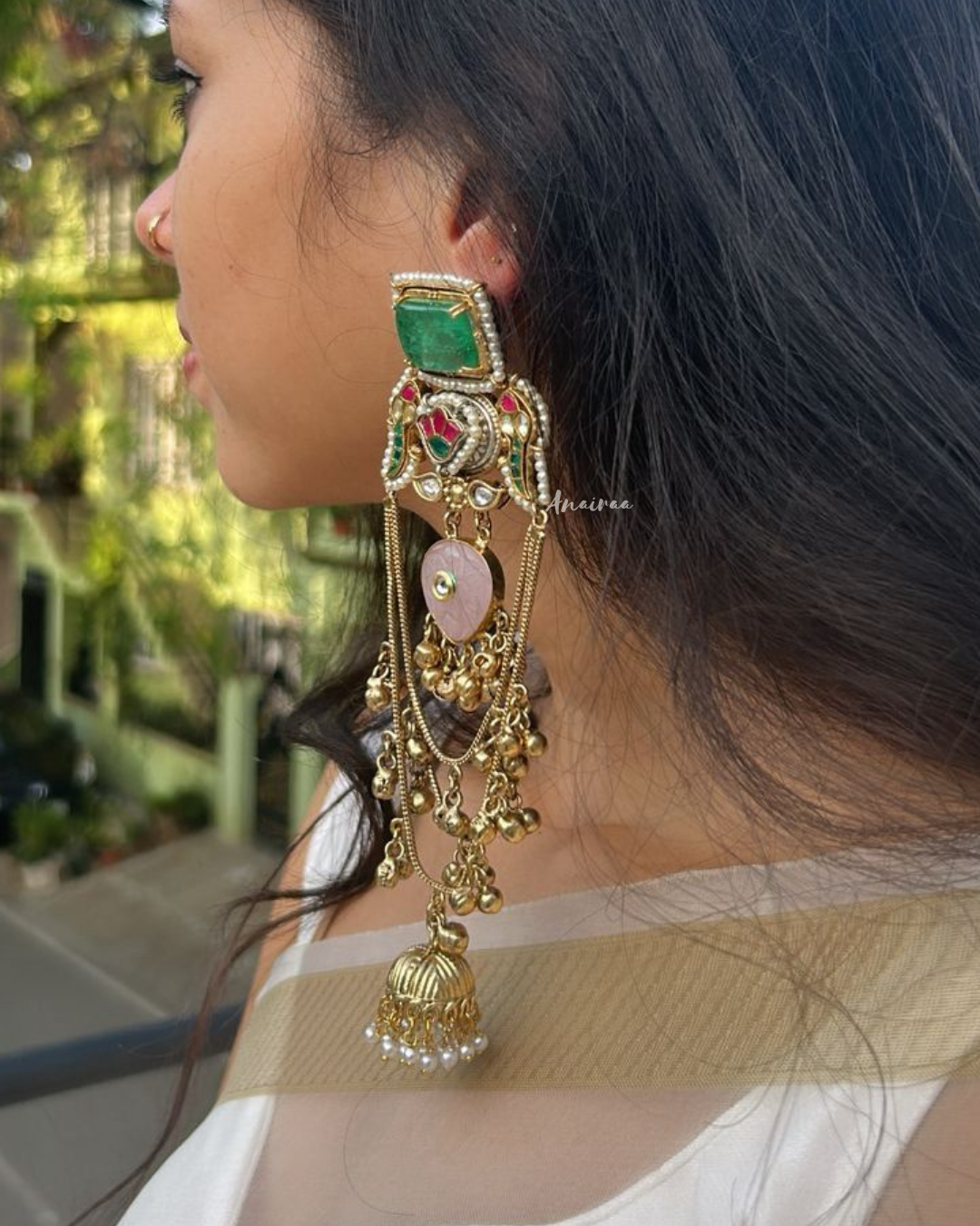 Kashmiri ghungroo earrings