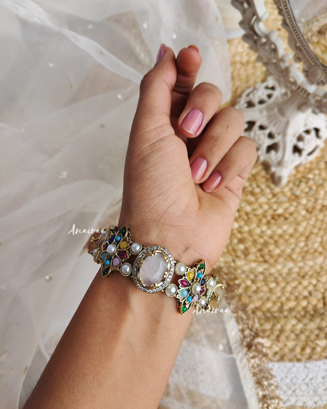 Semi precious victorian bangles (Single pc)