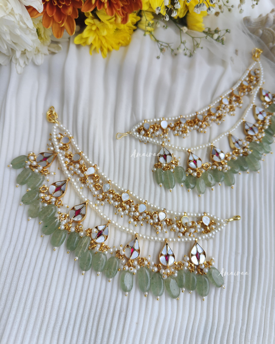 Mother of pearl Earchains