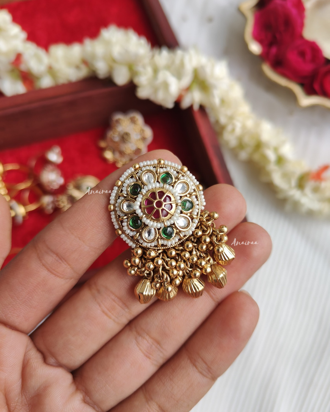 Antique Kundan ring