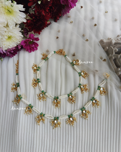 Kundan anklets