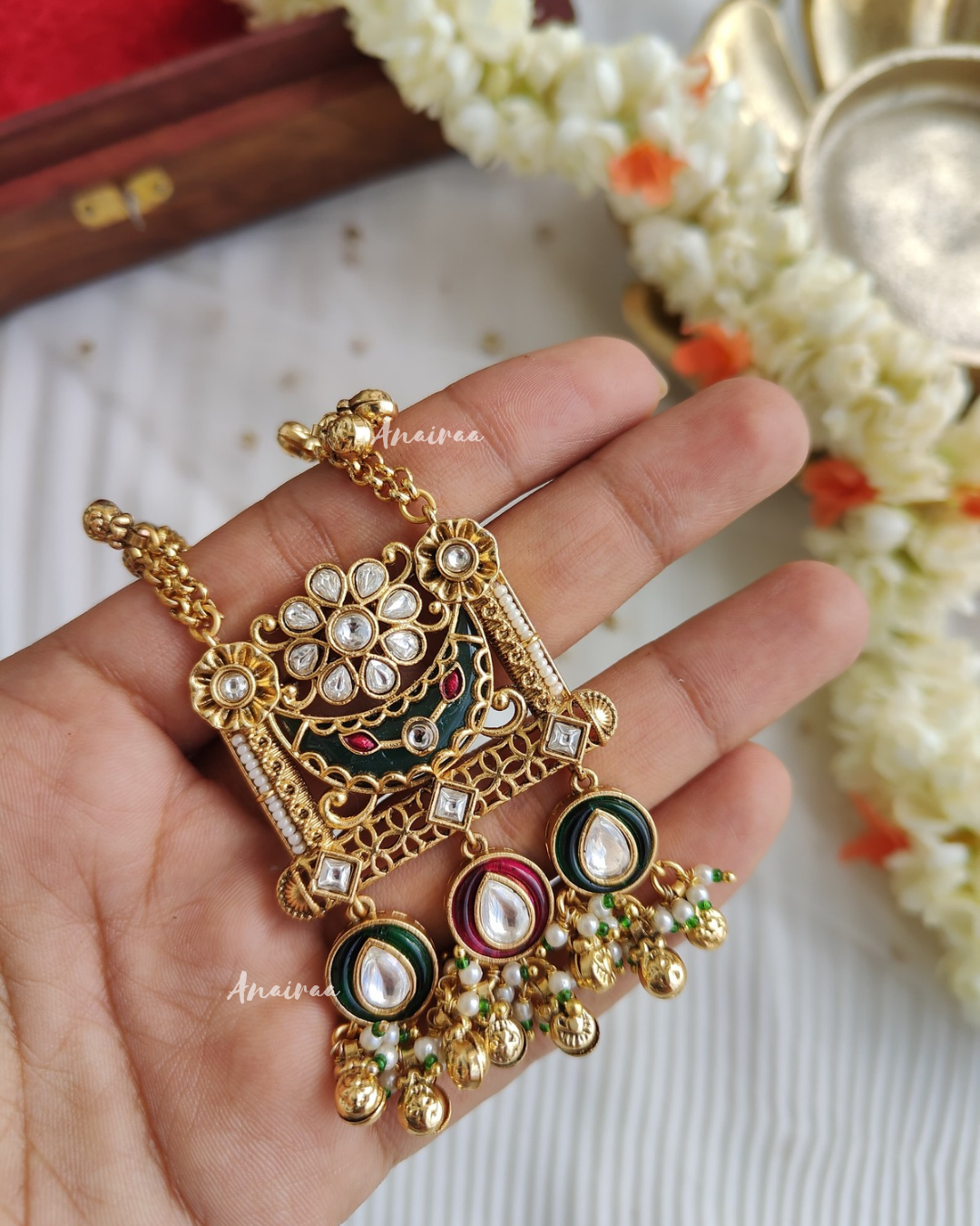 Antique long necklace set