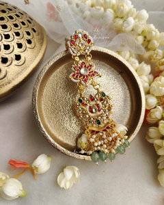 Heritage paachi kundan ring