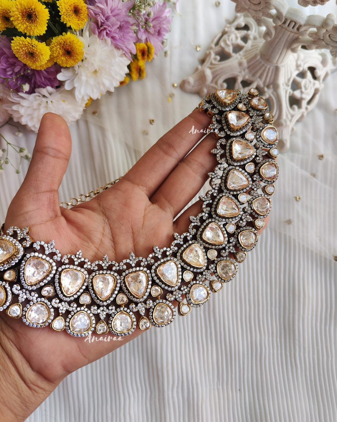 Abigail moissanite necklace set