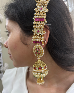 Paachi kundan jhumkas
