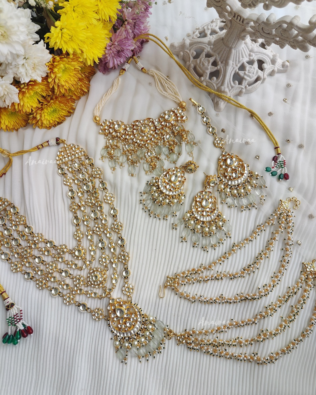Paachi kundan bridal set