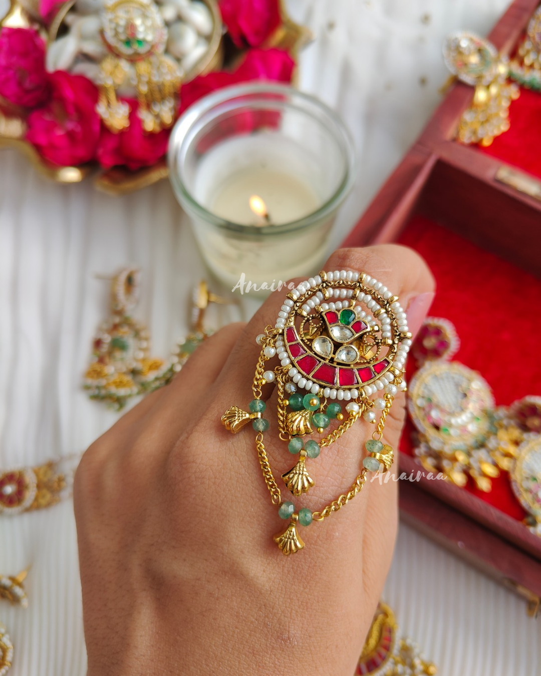 Heritage pacchi kundan ring