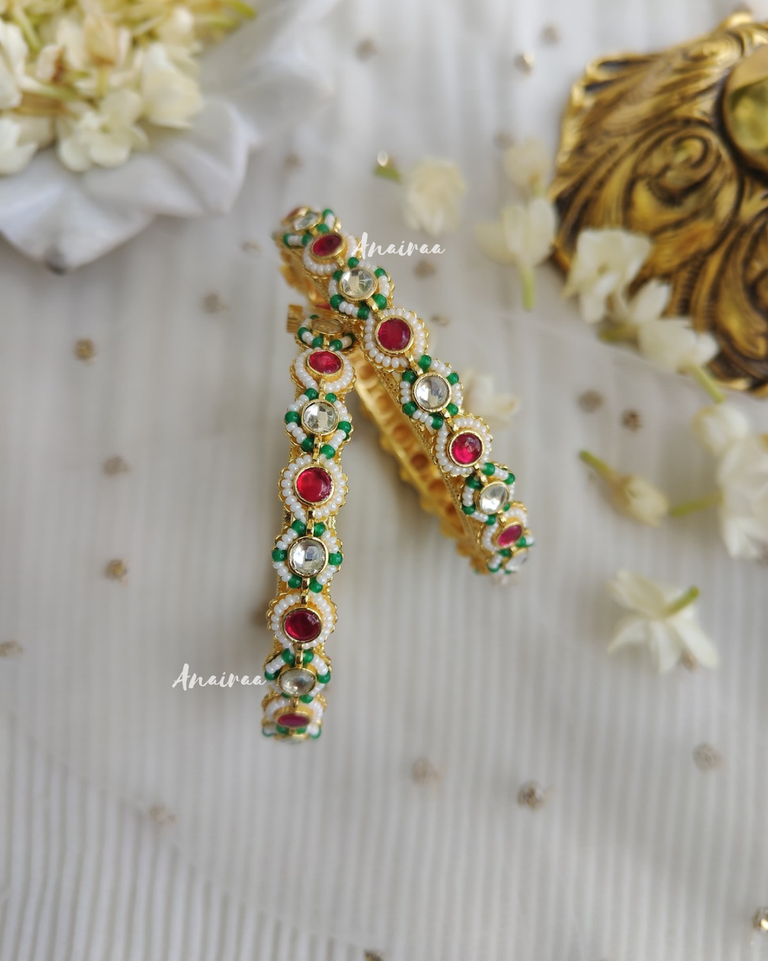 Paachi kundan openable bangles