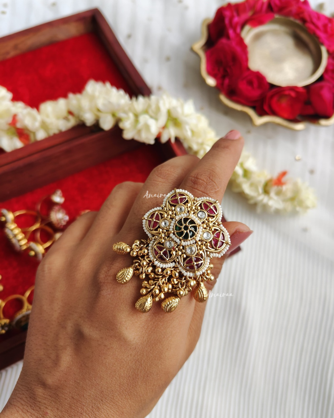 Antique Kundan ring