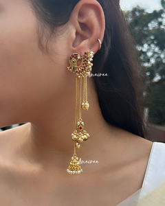 Peacock Kashmiri earrings