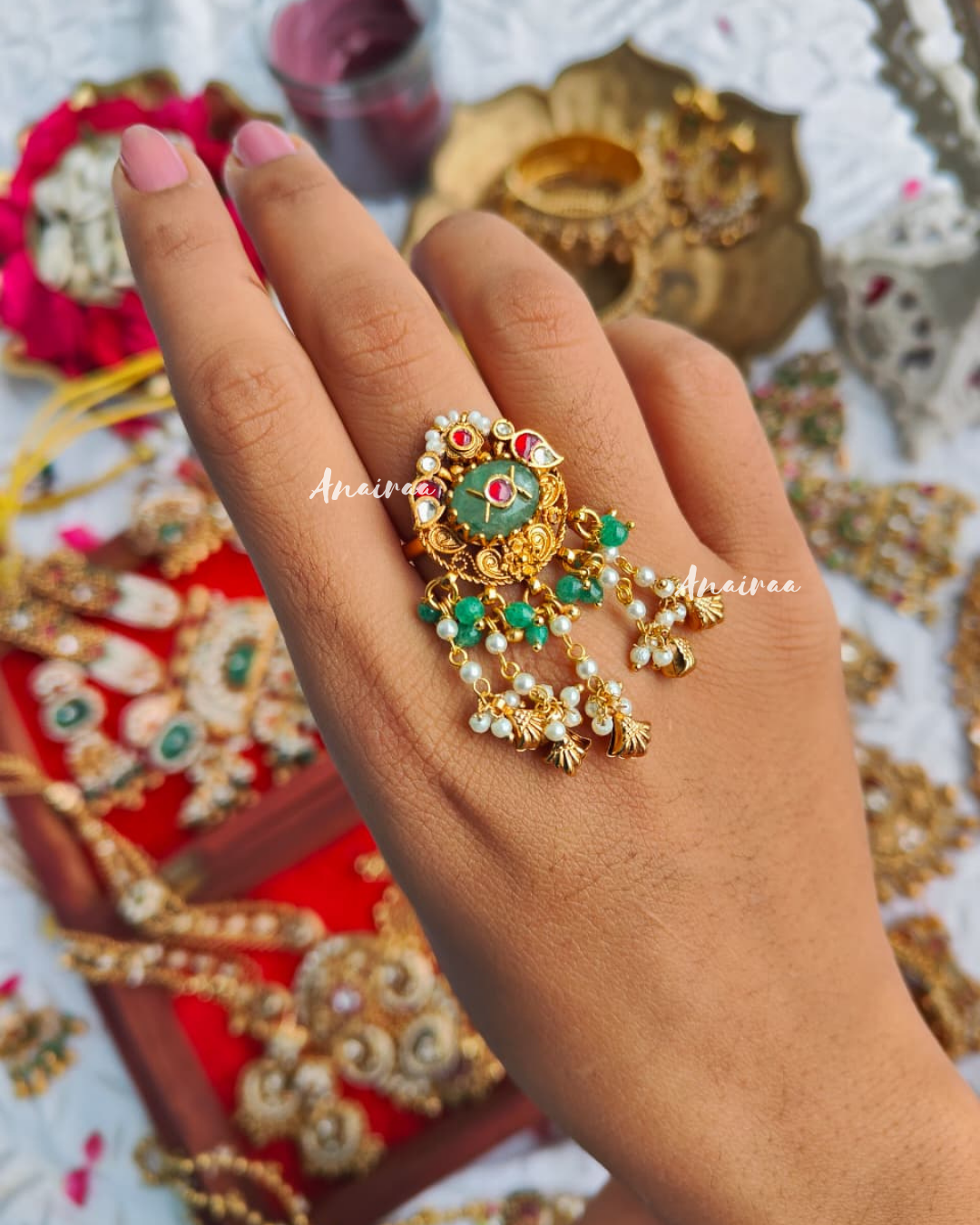 Heritage kundan ring