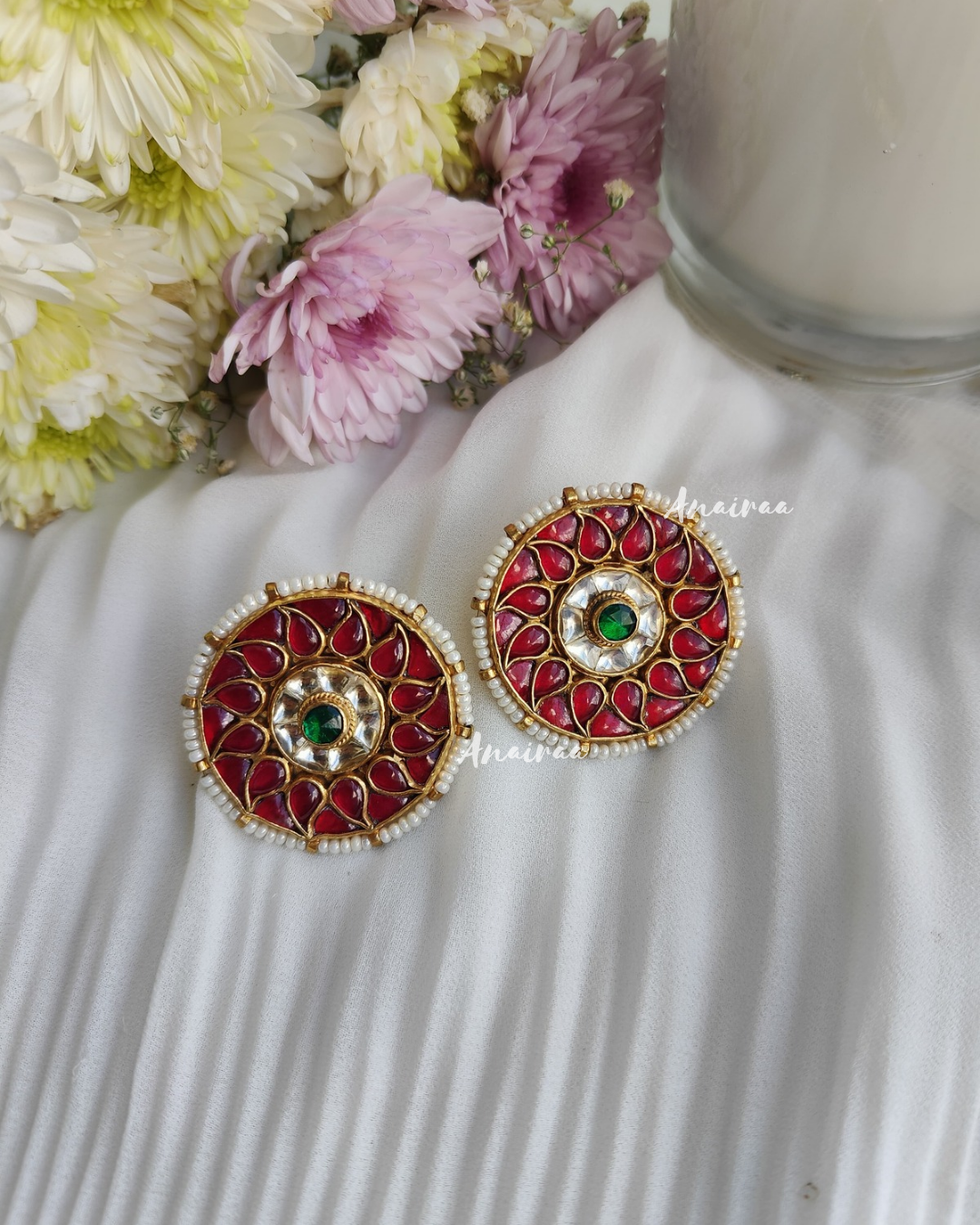 Multi kundan studs