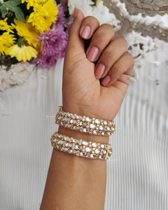 Polki moissanite bangles