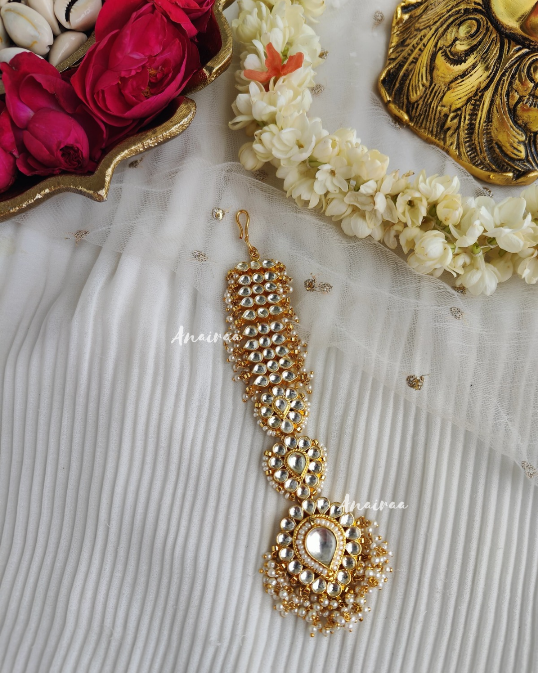 Paachi kundan maangtikka