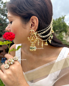 Yuvika paachi kundan jhumkas